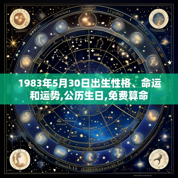 1983年5月30日出生性格、命运和运势,公历生日,免费算命