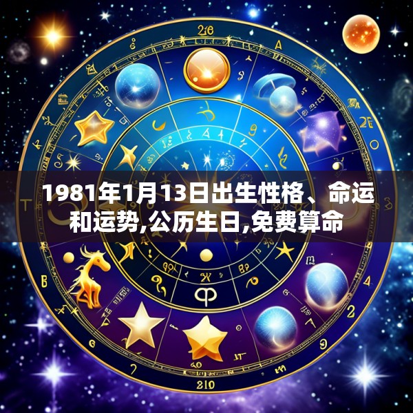 1981年1月13日出生性格、命运和运势,公历生日,免费算命
