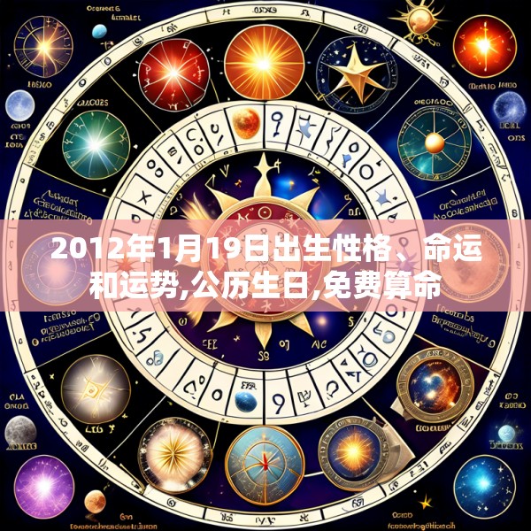 2012年1月19日出生性格、命运和运势,公历生日,免费算命
