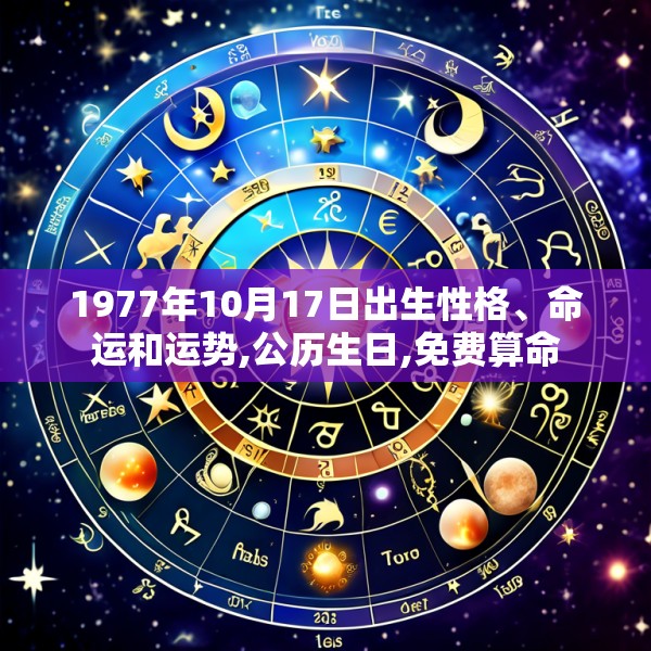 1977年10月17日出生性格、命运和运势,公历生日,免费算命