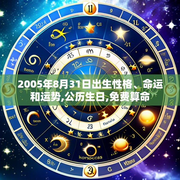 2005年8月31日出生性格、命运和运势,公历生日,免费算命