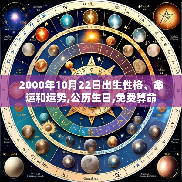 2000年10月22日出生性格、命运和运势,公历生日,免费算命