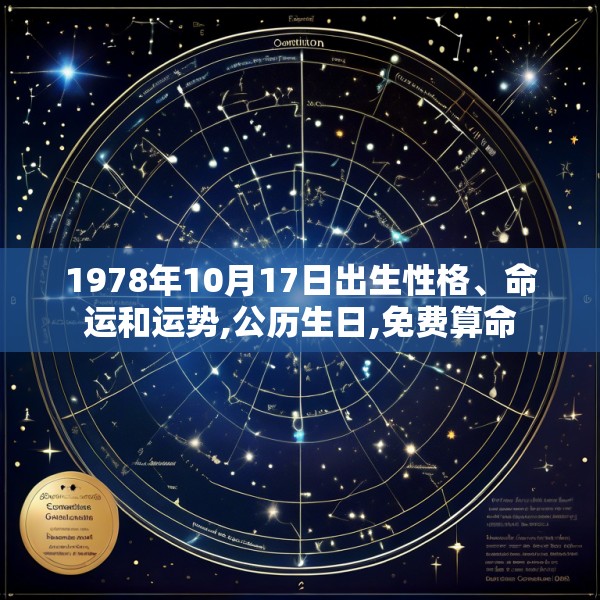 1978年10月17日出生性格、命运和运势,公历生日,免费算命