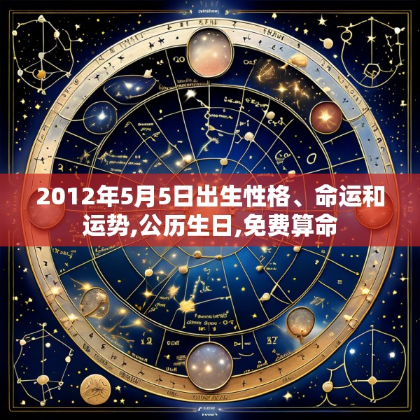2012年5月5日出生性格、命运和运势,公历生日,免费算命