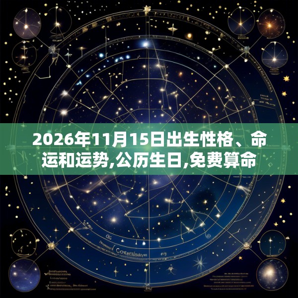 2026年11月15日出生性格、命运和运势,公历生日,免费算命