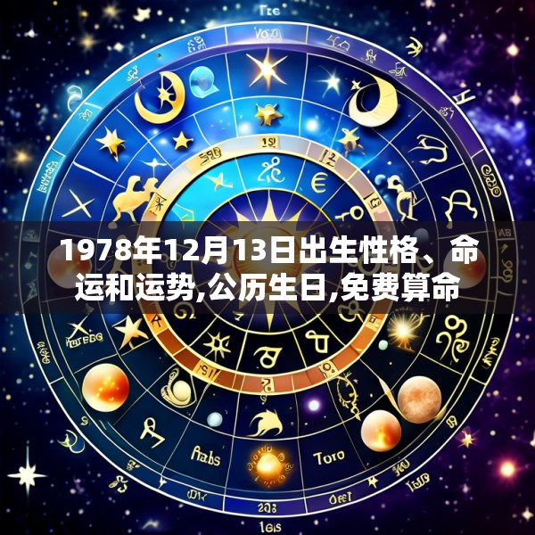 1978年12月13日出生性格、命运和运势,公历生日,免费算命