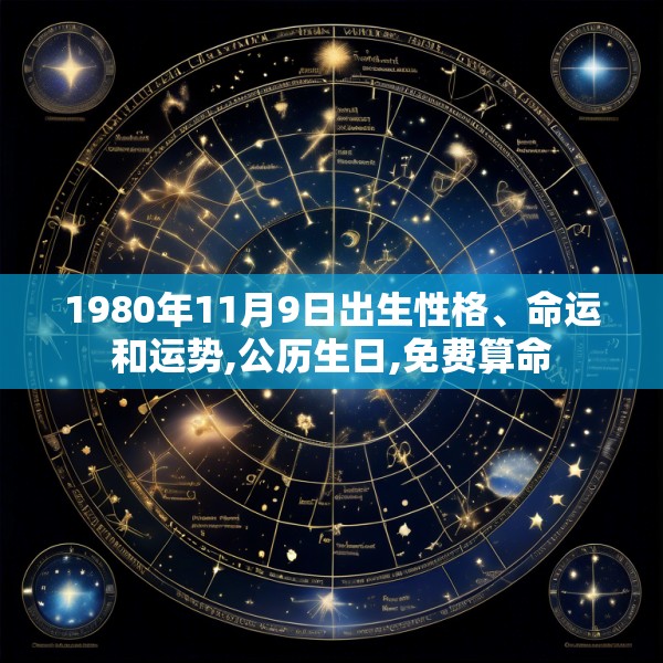 1980年11月9日出生性格、命运和运势,公历生日,免费算命