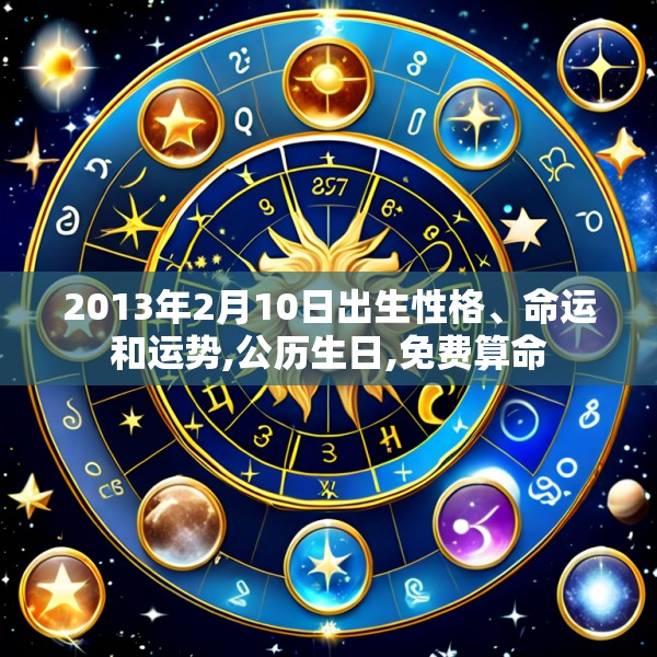 2013年2月10日出生性格、命运和运势,公历生日,免费算命