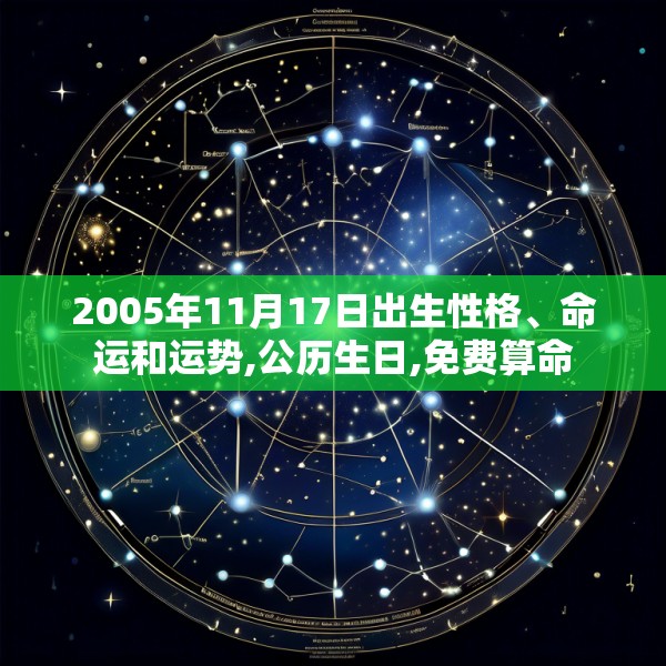 2005年11月17日出生性格、命运和运势,公历生日,免费算命