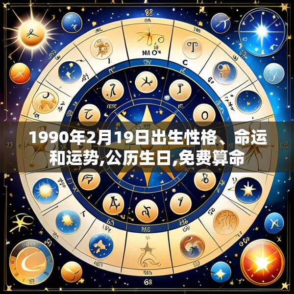 1990年2月19日出生性格、命运和运势,公历生日,免费算命