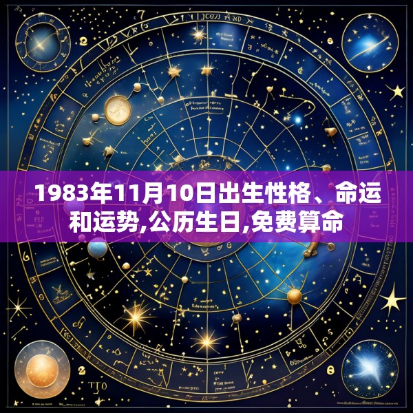 1983年11月10日出生性格、命运和运势,公历生日,免费算命