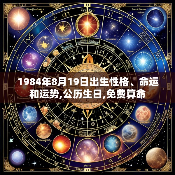 1984年8月19日出生性格、命运和运势,公历生日,免费算命