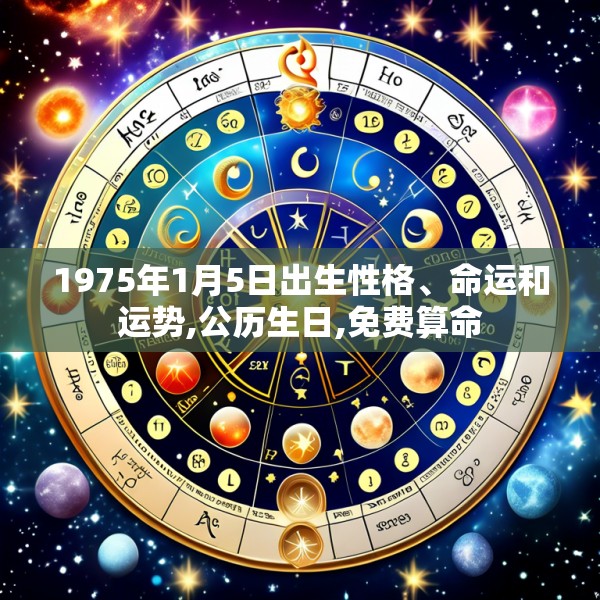 1975年1月5日出生性格、命运和运势,公历生日,免费算命