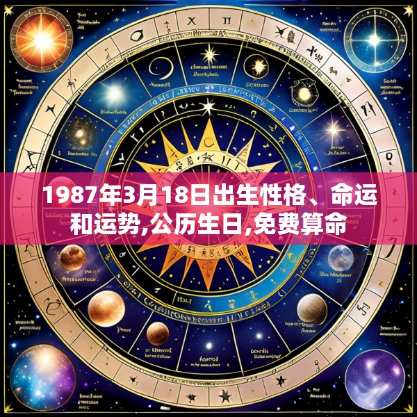 1987年3月18日出生性格、命运和运势,公历生日,免费算命