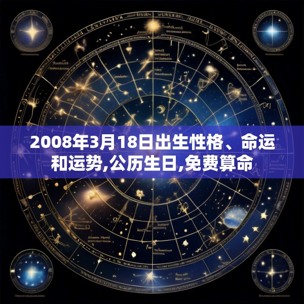 2008年3月18日出生性格、命运和运势,公历生日,免费算命