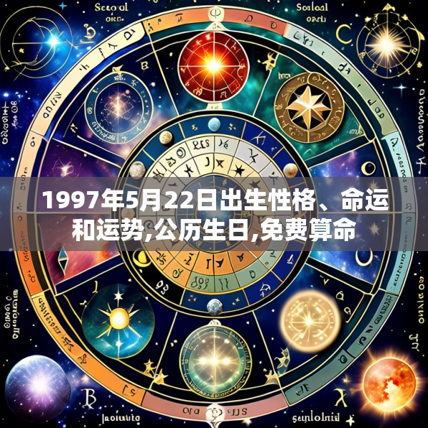 1997年5月22日出生性格、命运和运势,公历生日,免费算命