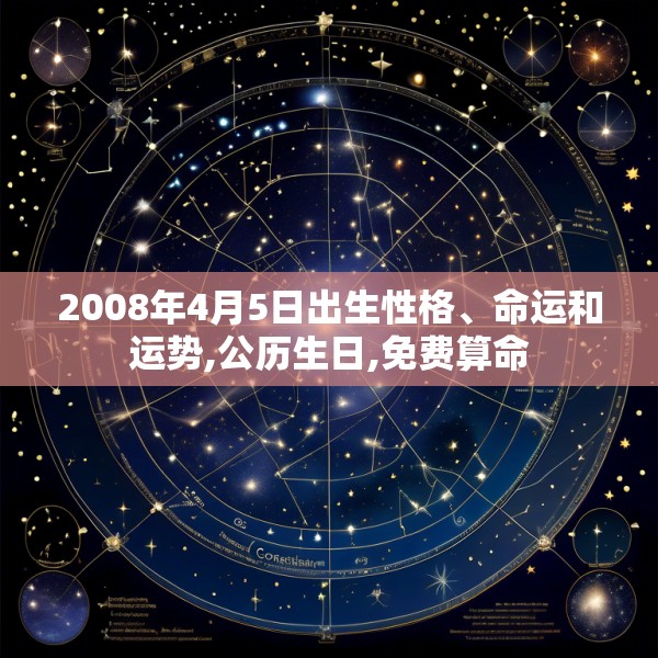 2008年4月5日出生性格、命运和运势,公历生日,免费算命