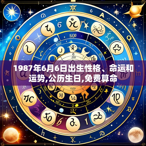1987年6月6日出生性格、命运和运势,公历生日,免费算命