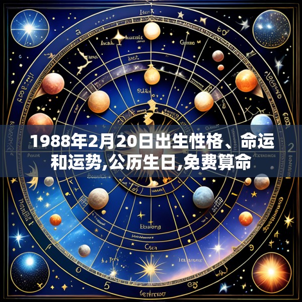 1988年2月20日出生性格、命运和运势,公历生日,免费算命