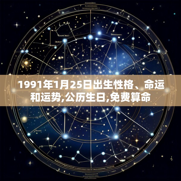 1991年1月25日出生性格、命运和运势,公历生日,免费算命