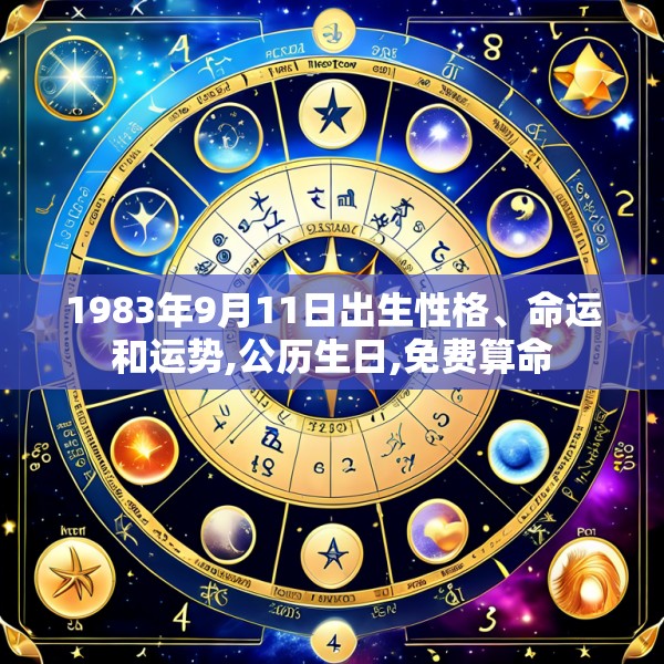 1983年9月11日出生性格、命运和运势,公历生日,免费算命