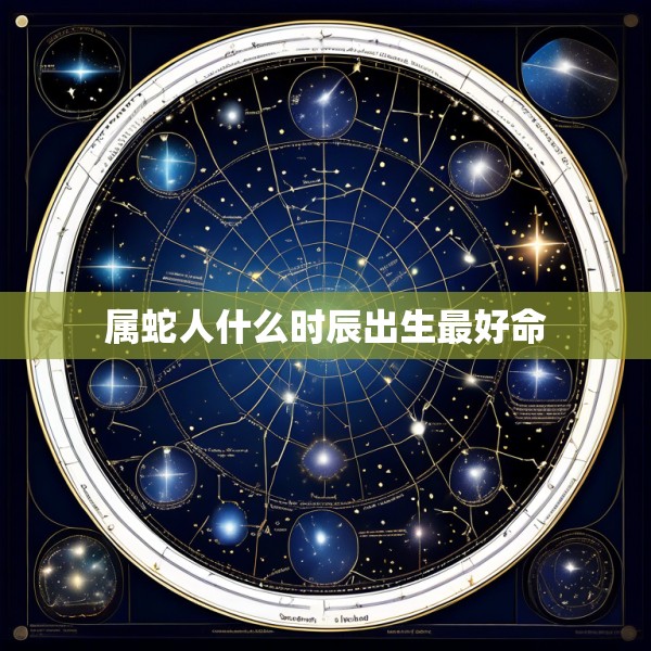 属蛇人什么时辰出生最好命
