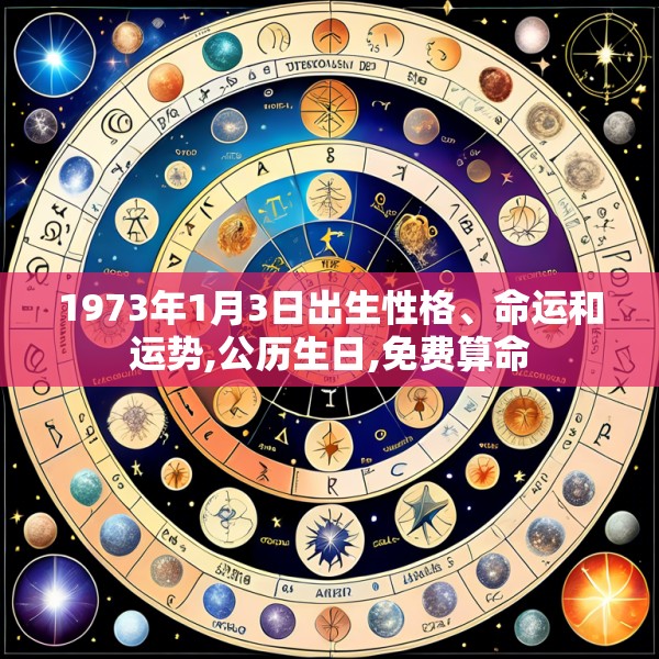 1973年1月3日出生性格、命运和运势,公历生日,免费算命