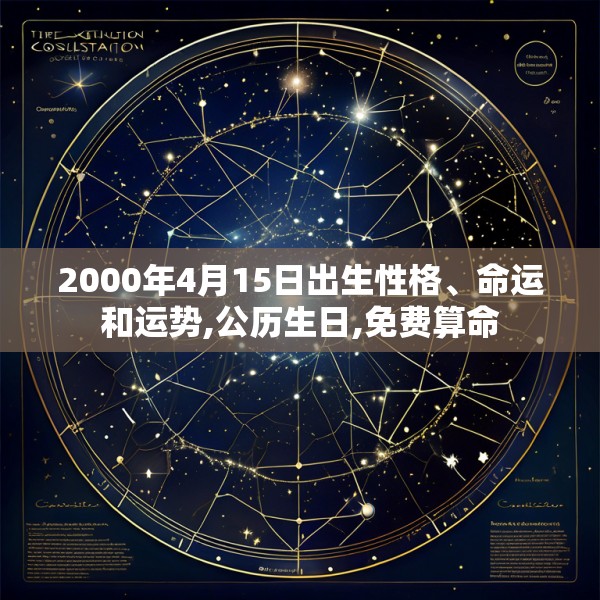 2000年4月15日出生性格、命运和运势,公历生日,免费算命