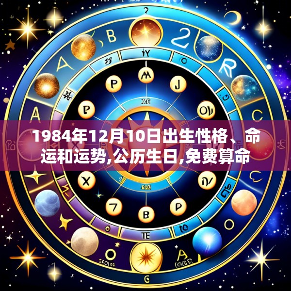 1984年12月10日出生性格、命运和运势,公历生日,免费算命