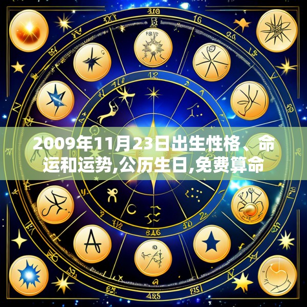 2009年11月23日出生性格、命运和运势,公历生日,免费算命