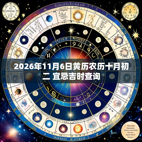 2026年11月6日黄历农历十月初二 宜忌吉时查询