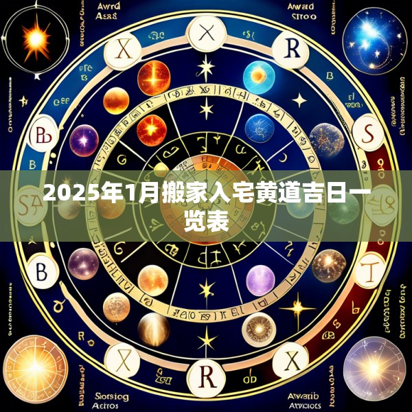 2025年1月搬家入宅黄道吉日一览表