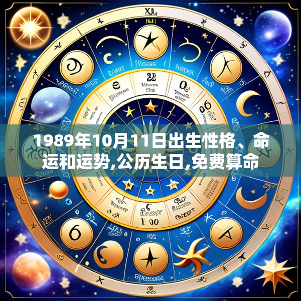 1989年10月11日出生性格、命运和运势,公历生日,免费算命