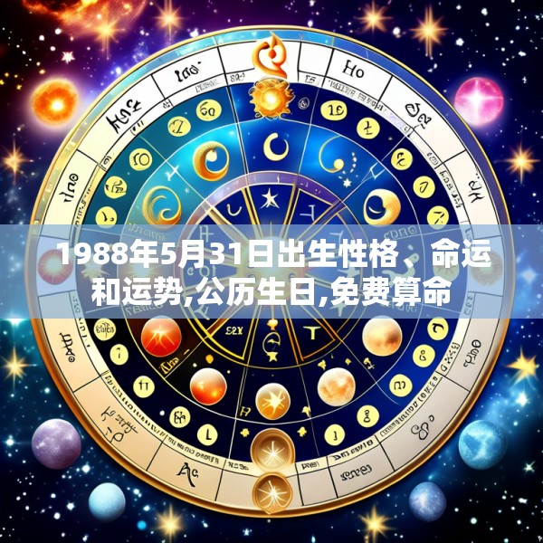 1988年5月31日出生性格、命运和运势,公历生日,免费算命