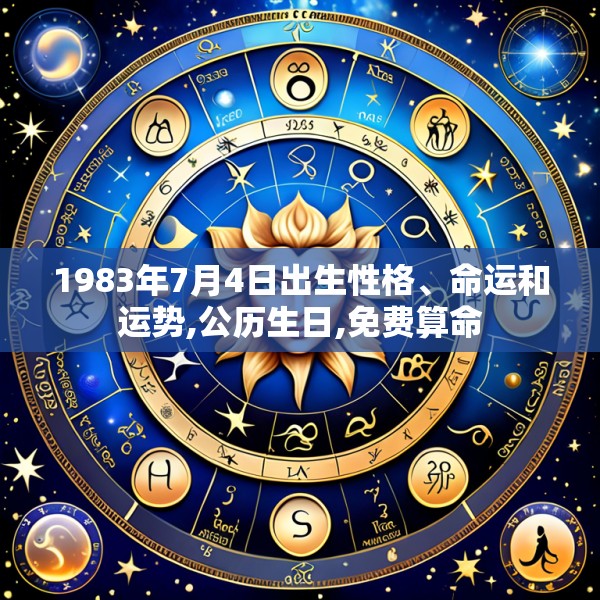 1983年7月4日出生性格、命运和运势,公历生日,免费算命