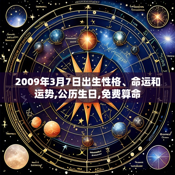 2009年3月7日出生性格、命运和运势,公历生日,免费算命