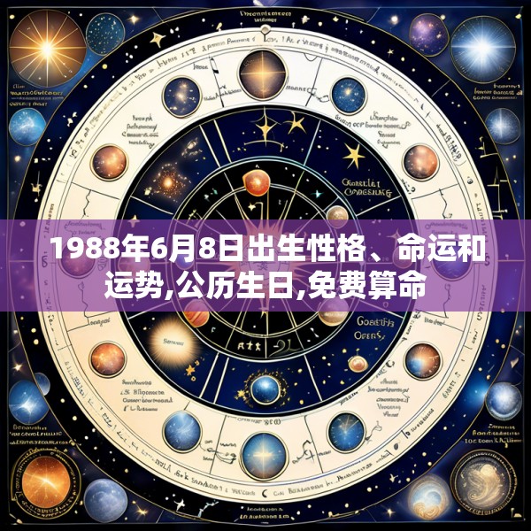 1988年6月8日出生性格、命运和运势,公历生日,免费算命