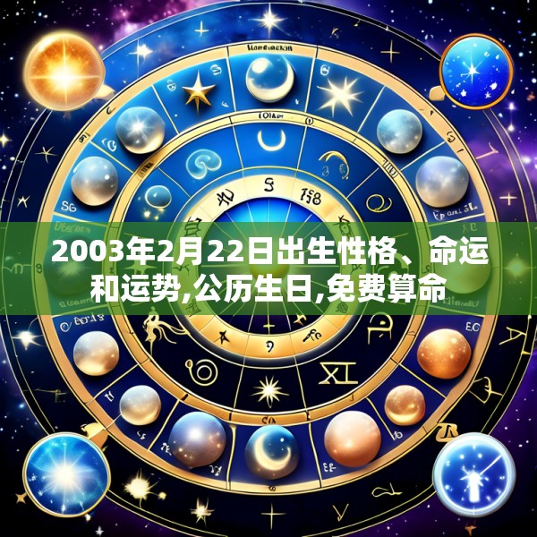 2003年2月22日出生性格、命运和运势,公历生日,免费算命
