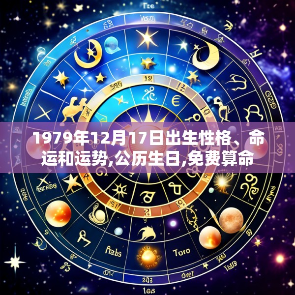 1979年12月17日出生性格、命运和运势,公历生日,免费算命