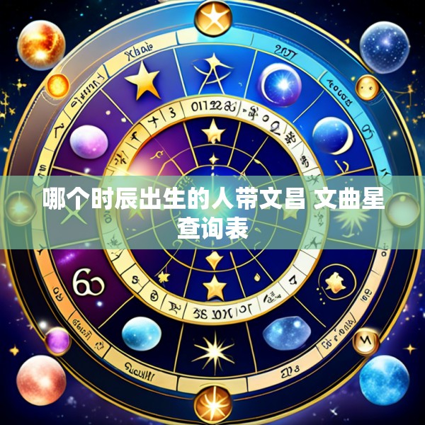 哪个时辰出生的人带文昌 文曲星查询表