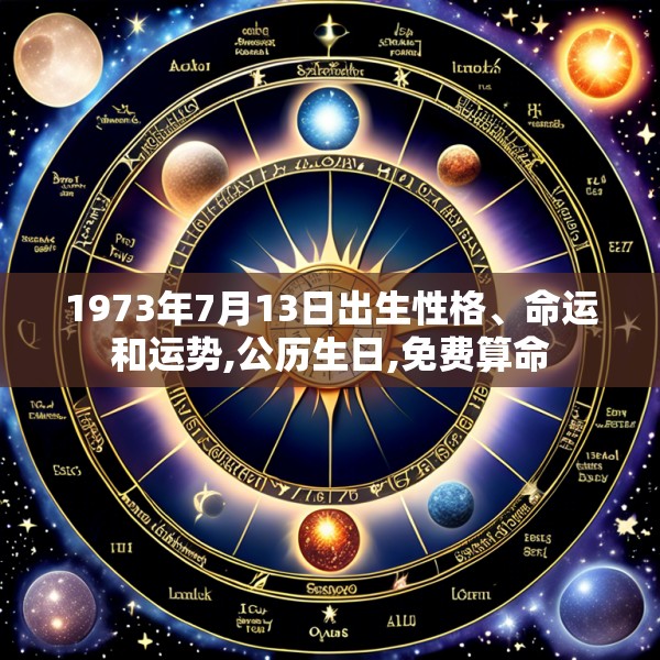 1973年7月13日出生性格、命运和运势,公历生日,免费算命