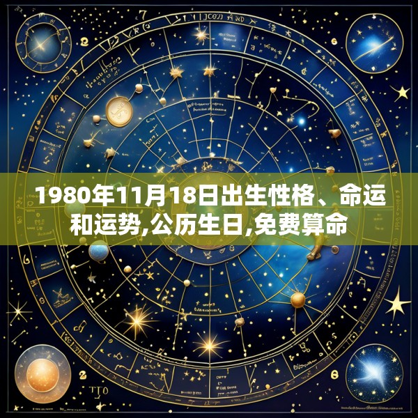1980年11月18日出生性格、命运和运势,公历生日,免费算命