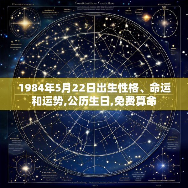 1984年5月22日出生性格、命运和运势,公历生日,免费算命