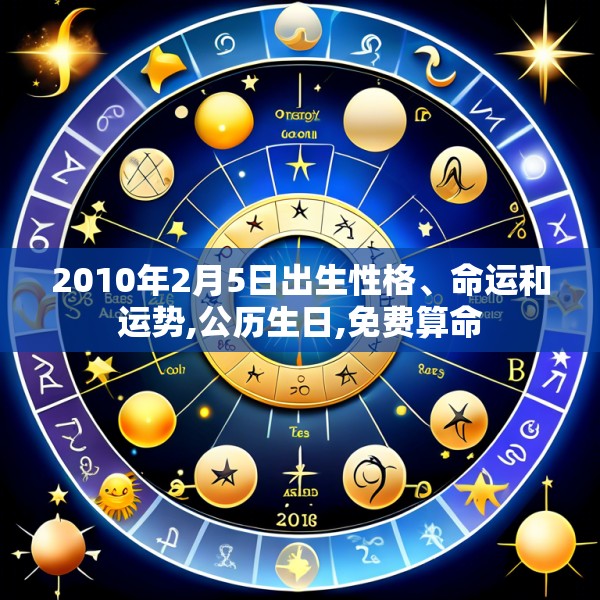 2010年2月5日出生性格、命运和运势,公历生日,免费算命