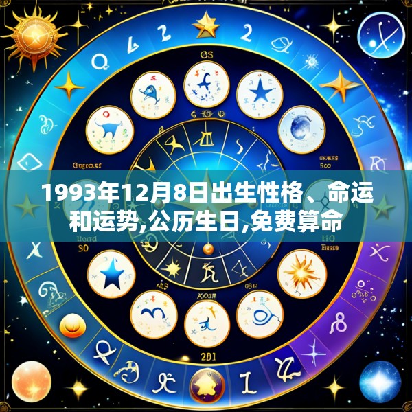 1993年12月8日出生性格、命运和运势,公历生日,免费算命