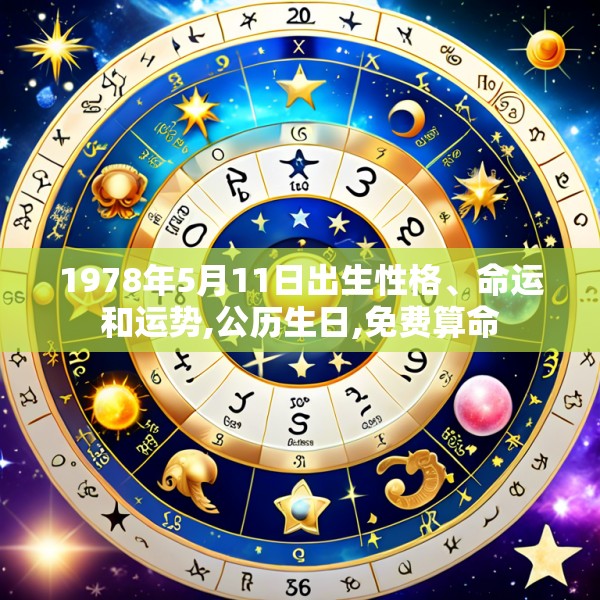 1978年5月11日出生性格、命运和运势,公历生日,免费算命