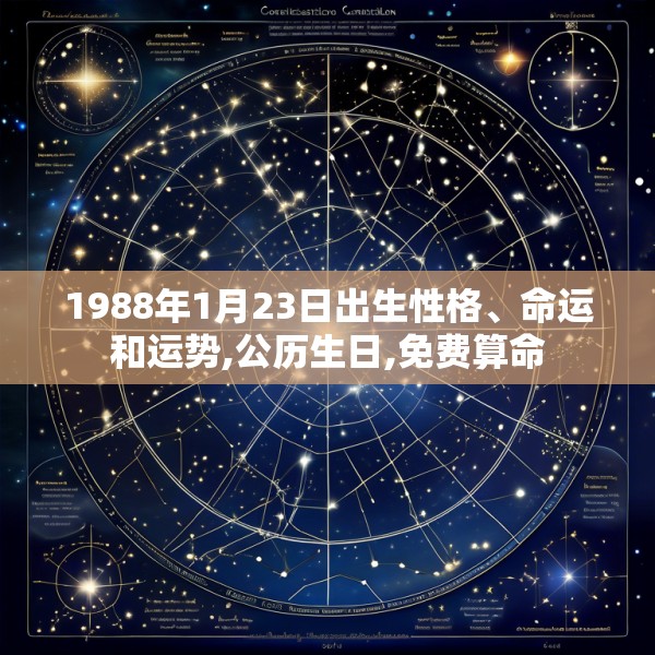 1988年1月23日出生性格、命运和运势,公历生日,免费算命