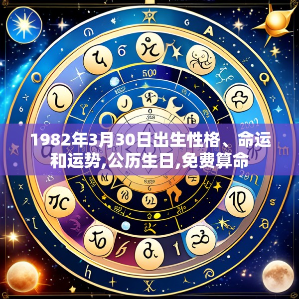1982年3月30日出生性格、命运和运势,公历生日,免费算命