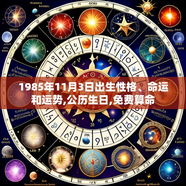 1985年11月3日出生性格、命运和运势,公历生日,免费算命