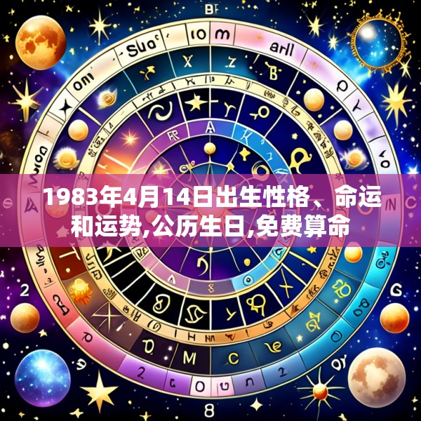 1983年4月14日出生性格、命运和运势,公历生日,免费算命